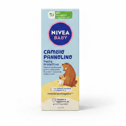 Nivea Baby Crema Cambio Pannolino 100 ml con Ossido di Zinco per proteggere e lenire la pelle delicata del neonato"