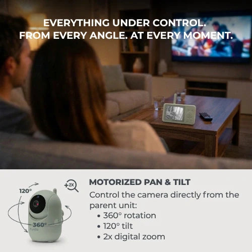 Nuvita VideoVoice 3.2 Video Baby Monitor 3035 con telecamera HD, display da 3,2 pollici e visione notturna.