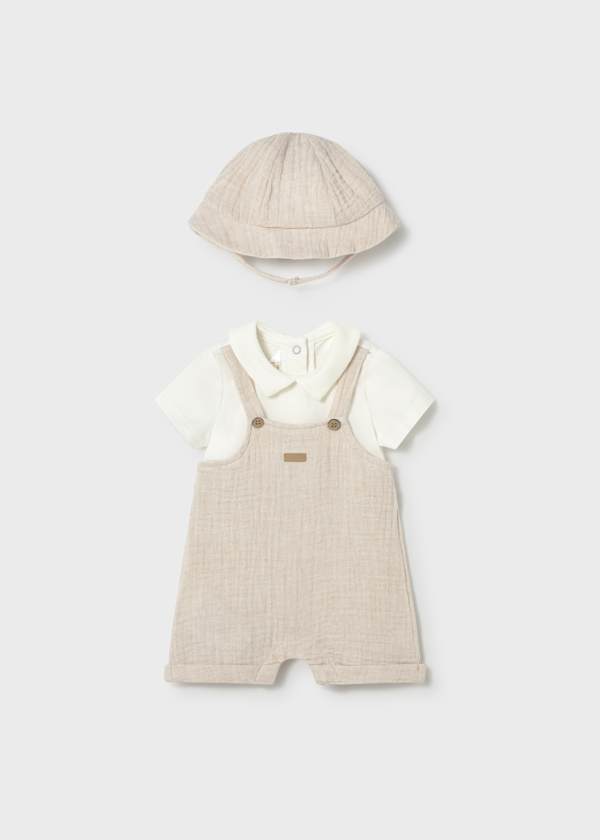Pagliaccetto con cappello neonato Mayoral