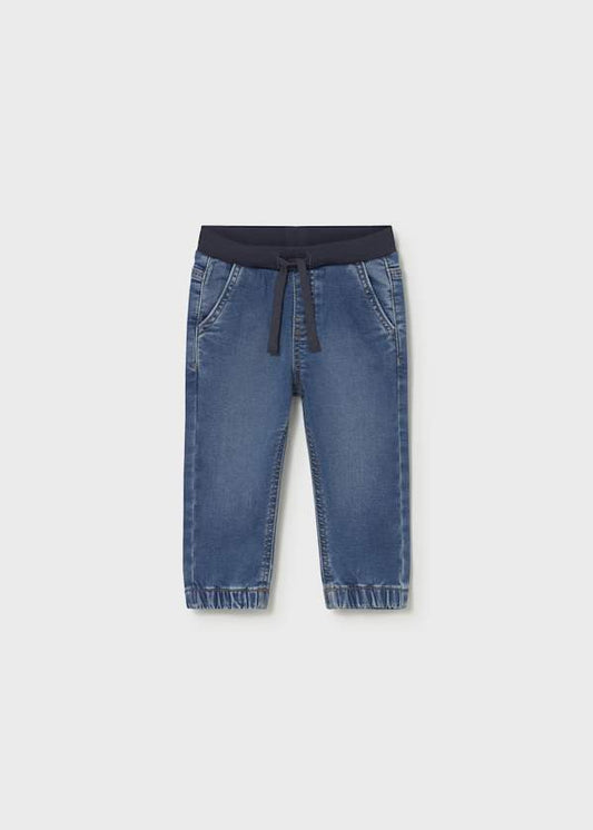 Jeans neonato con elastico in vita Mayoral