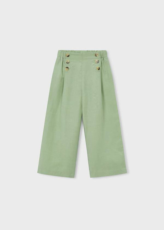 Pantalone lungo largo bottoni bambina Mayoral