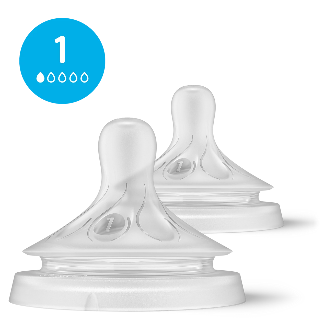 Philips Avent Natural Tettarella 0m+ 1 Foro (Prime Poppate) – 2 Pezzi
