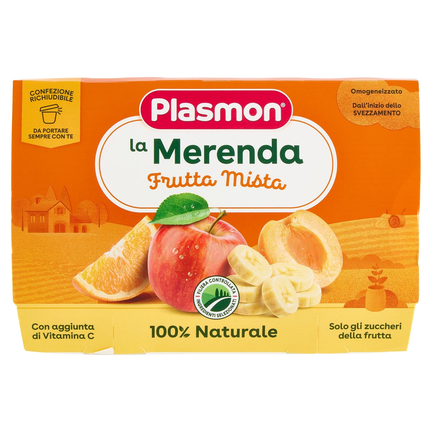 Plasmon La Merenda Frutta Mista 4 x 100 g
