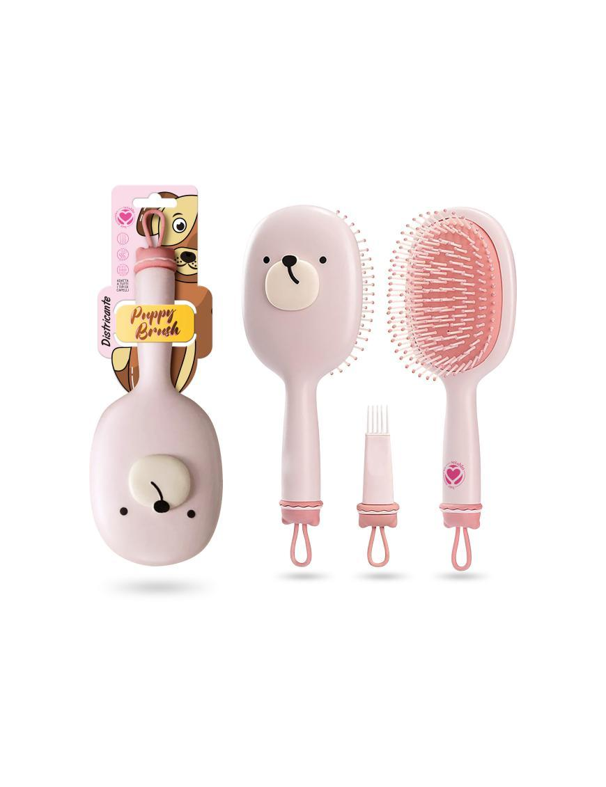 Setablu Puppy Brush 2944 spazzola districante per bambini con setole flessibili, ideale per districare delicatamente i capelli bagnati o asciutti senza tirarli.