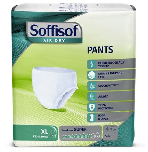 “Soffisof Pants Extra Large Dopo Parto 8 pezzi mutandine assorbenti monouso per puerperio e perdite post parto”