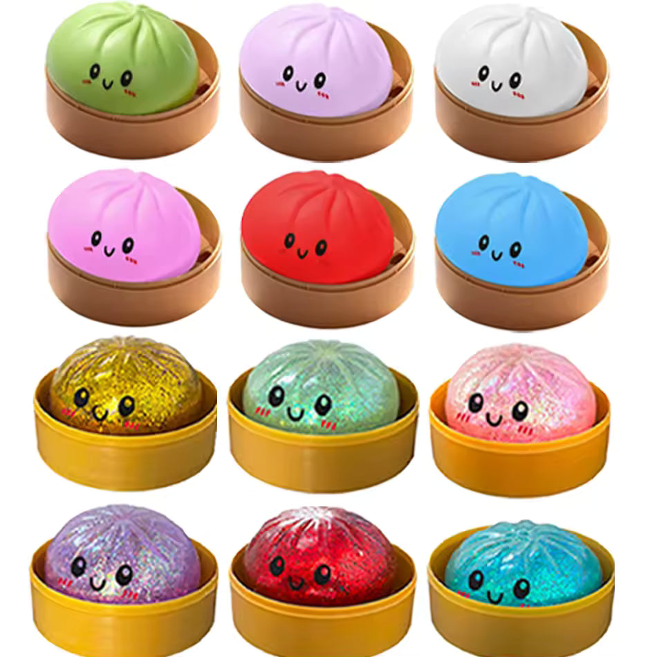 Squishy Ravioli Baozi Antistress 9 cm 28614 (Modello Assortito)