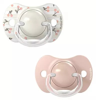 Suavinex Succhietto Birdies Rosa Fisiologico 0-6 mesi (2 pz)