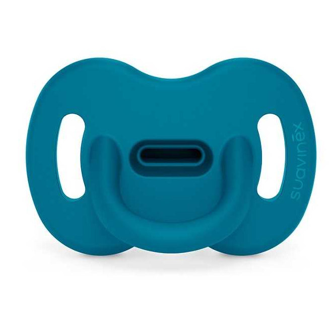 Suavinex Succhietto Silicone Colour Essence Fisio SX Pro 0/6 mesi – Blu Oceano