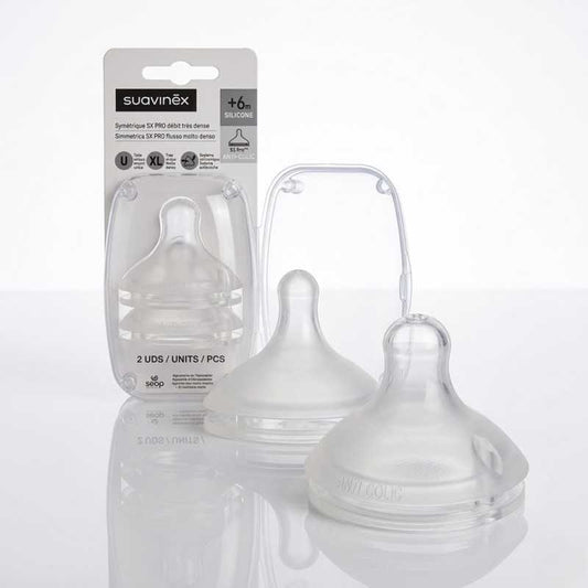 Suavinex Tettarelle SX Pro™ in Silicone Flusso Pappa (2 pz)