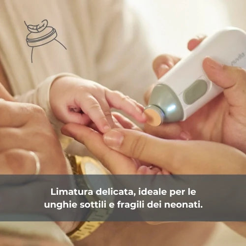 Nuvita Trimmy Tagliaunghie e Limaunghie Elettrico 1130