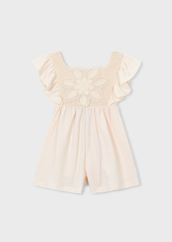 Tuta Bambina Mayoral Avorio con Pizzo – Eleganza da Cerimonia
