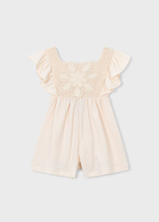 Tuta Bambina Mayoral Avorio con Pizzo – Eleganza da Cerimonia