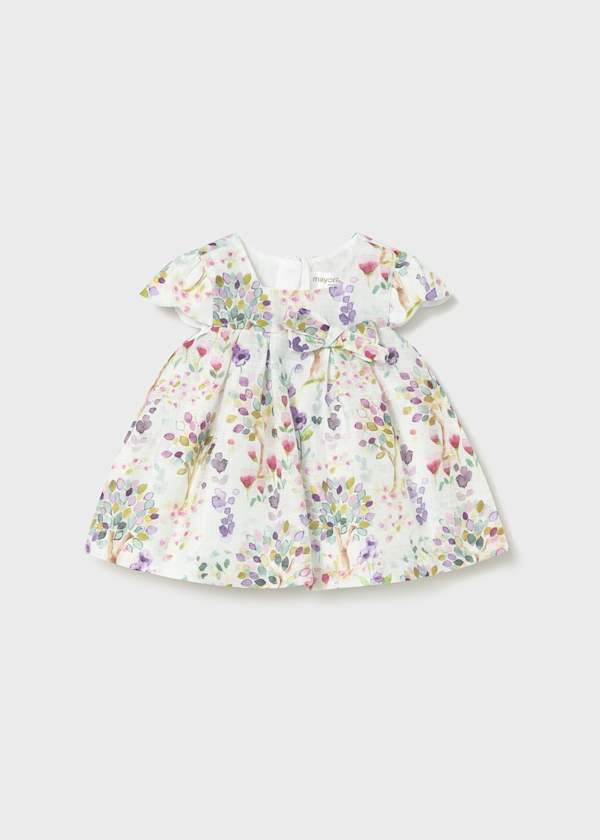 Abito Neonata Fantasia Floreale Multicolor con Fiocco Mayoral
